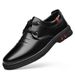 2024 Spring and Autumn New Casual Men's Shoes Korean Men's Lace-up Business Casual Shoes Men's Leather Shoes Flat Heel Shoes Leather Shoes_vogvips.com