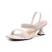 Huidong Women's Summer New European And American Style High Heel Sandals With Rhinestone Buckle Design, Niche Simple_vogvips.com