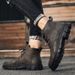 New Leather Spring Men's Shoes High-top Men's Heightening Tooling Martin Boots_vogvips.com