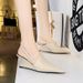 1097-3 Fashion Slope Deep Mouth Baotou Hollow Back Strap Sandals High Heel Women's Shoes_vogvips.com