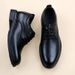 High End Brand Office Business Dress Shoes Men's Inner Height Shoes Thick Soled Simple Black Men's Genuine Leather Casual Shoes_vogvips.com