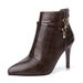 French Style Thin Elegant Shoes Autumn Winter New Pointed High Heel Short Women's Ankle Fashion Slim Boots_vogvips.com
