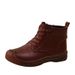 2025 New Short For Women, Snow Soft Sole, Flat Cotton Middle-aged Mom Leather Boo, Fleece-lined, Warm, Fashionable_vogvips.com