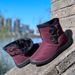 2023 Mid-Calf Women's Cotton Thick Plush Elastic Band Boots Slip-On Anti-Slip Buckle Snow Shoes Size 43 Warm Style_vogvips.com