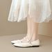 Pointed Single Shoes Women's Flat-soled Retro Word With Mary Jane Shoes French Soft-soled Grandma Shoes_vogvips.com