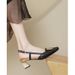 Women's Peep Sandals 2025 New Summer Mid Backless Single Shoes Silver French Style Chunky Heel Square Toe High Heels_vogvips.com