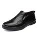 Cross-border Leather Shoes Men's New Business Dress Casual Spring and Autumn Breathable Men's British Korean Style Round Toe Groom Wedding Shoes_vogvips.com