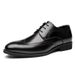 Euro Step 2025 New Soft Sole Brogue Carved Business Casual Leather Men Formal Pointed Gentleman Single Shoes Youth Trend_vogvips.com