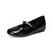 Silver Inner Height Increase Mary Jane Shoes Women's Autumn Not Tired Feet French Round Head Ballet Single Shoes Women_vogvips.com