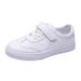 Children's Kids Canvas 2024 Spring New Arrival Leather Surface Boys 'And Girls' Sneakers White Student Board Shoes_vogvips.com