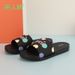 Meirenqiao New Women's For Summer Outdoor Wear, Ladies' Bathroom Home Cartoon Thick-Soled One-Word Slippers_vogvips.com