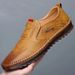 Spring And Summer Slip-On Business Sole Driving Versatile Casual Soft Leather Men's Shoes Loafers_vogvips.com