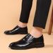 2025 Autumn New Business Dress Genuine Breathable Pointed Leather Shoe Covers, Single Shoes, Men's 1358_vogvips.com