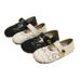 Hollow Lace Mary Jane Clogs For Women, Flat Soft Sole Slip-On Shoes, New Summer Versatile Comfortable Single Shoes_vogvips.com