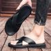 Italian Leather Slippers For Men 2022 New Hotel Beach Summer Shoes High Quality Big Size 47 Slip On Light Flats Male_vogvips.com