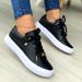 New Casual Round Head Thick Bottom Front Lace Up Fashion Comfortable Sneakers_vogvips.com