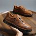 New Men's Hand Sewn Business Leather Shoes, Outdoor Casual And Fashionable Le Fu Shoes For Men_vogvips.com