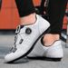 New Style Cycling Shoes With Locks, Double Buckle Lock Shoes, Men's And Women's Road Bicycle Power Shoes, Hard Bottom Mountain Bike Rubber Bottom_vogvips.com