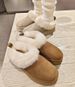 Women's Snow Boots Sheepskin Thick Sole Wool Collar Fleece Lined Warm Cotton Shoes 2025 Winter New Tatzler_vogvips.com