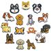Cute Dog Series Cartoon Shoes Flower Shoe Buckle Soft Rubber PVC Shoe Accessories Accessories Slippers Sandals Accessories_vogvips.com