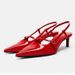 ZA2024 New Fashion Pointed High Heel Stiletto Closed Toe One Strap Shallow Mouth Buckle Elegant Open Back Sandals For_vogvips.com