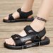 Summer New Sandals, Trendy Casual Black Youth Driving Waterproof Beach Shoes, Dual Purpose Slippers, Men's_vogvips.com