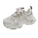 Mesh Dad Shoes For Women Thick Soled Platform Shoes 2024 Spring New All Match Popular Small Height Enhancing Casual Women's Shoes_vogvips.com