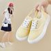 Mesh Little White Shoes Female Students Breathable And Comfortable Flat Casual Board Shoes_vogvips.com