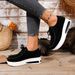 Spring/Autumn Sneakers Women Running Shoes Outdoor Breathable Lace-up Thick Bottom Casual Comfortable Shoe Large Size_vogvips.com