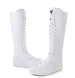2023 New Boots PUNK EMO Gothic Women Girl Shoes Zip Lace Up Rock Boot Canvas Sneaker Knee White Black High Classic Style_vogvips.com