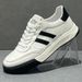 Genuine Leather Thick-Soled German Training Spring Casual White Trendy 2025 New Black Fashion Versatile Men's Shoes_vogvips.com