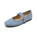 French Retro Flat-soled Mary Jane Shoes With Shallow Mouth Soft-soled Ballet Single Shoes For Women_vogvips.com