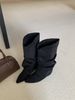 Chunky Leg Pleated Slouch 2025 Autumn Winter New Pointed Toe Over-the-Knee Long Boots_vogvips.com