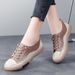 Genuine Leather White Shoes Women In The Spring And Summer Of 2025 Korean Version Hollowed Out Women's Shoes. Soft Sole_vogvips.com