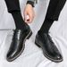 Euro Step New Low-Cut Brogue Carved Men, Large Size 46, Business Formal Leather Shoes For Weddings_vogvips.com