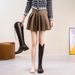 Fleece-Lined Over-the-Knee For Women, V-Cut Slimming Thick-Leg High Autumn And Winter Riding Boots, Wide Calf_vogvips.com