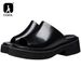 2024 Summer Men's Slides Man Slippers Genuine Leather Fashion Outdoors Non-slip Casual Shoes Beach Garden Sandals_vogvips.com