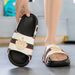Summer Fashionable For Men And Women, Large Size Outdoor High Elastic Thick Sole Height Increasing One-Strap Sandals,_vogvips.com