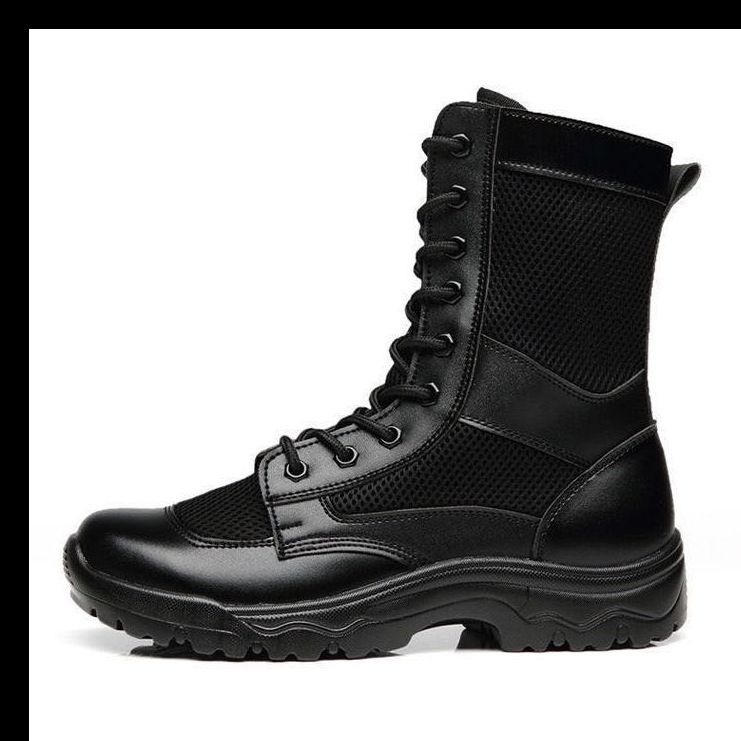 European Warm Series Work Men's High Top Duty Mesh Combat Unisex Tactical Boots Training Shoes Security Guard_vogvips.com