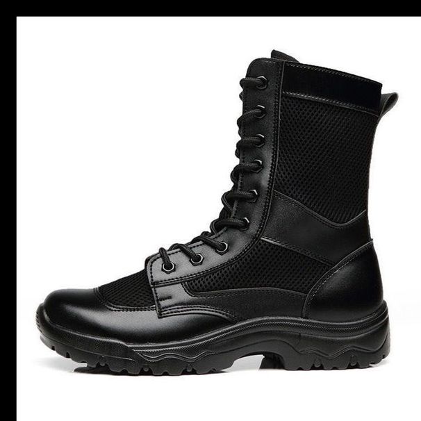 European Warm Series Work Men's High Top Duty Mesh Combat Unisex Tactical Boots Training Shoes Security Guard_vogvips.com