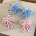 Spring And Summer Girl Beaded Bow Shoe Buckle Retro Knotted Sweet Pink Handmade Beaded Tassel Shoe Accessories_vogvips.com