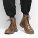 European Warm Series Martin Summer Black Workwear British Style Casual Motorcycle Leather Men's Large Size Fleece-Lined Warm Cotton Boots_vogvips.com