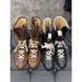 Women Boxing Boots Cowhide Version~Flat Inner Height Increase Genuine Leather Martin For Women New Boxing Suede Lace-Up Short German_vogvips.com