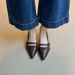 Soft Leather Version ~ Retro Shallow High Heels For Women Camellia One-Strap Thick Heel Single Pointed Toe Elegant Mary_vogvips.com