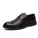 Euro Step Autumn Brogue For Men Korean Trendy British Style Leather Mens Shoes_vogvips.com