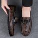 Fashion Outdoor Genuine Leather Business Loafers Casual Comfortable Moccasins Style Daily Driving Shoes Men_vogvips.com