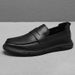 Genuine Casual Shoes, New Business Men's Shoes For Autumn 2025, Soft Soled Black Bean Leather Surface Loafers_vogvips.com