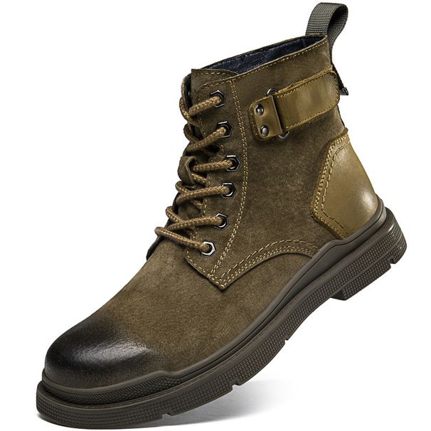 Martin Boots Men's High-top Velvet Men's Wind Retro Casual Boots Big Yellow Boots Men_vogvips.com