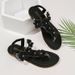 Boho Women's Floral Thong Sandals T-Strap Flower Decor Flat Flip Flops Summer Beach Shoes_vogvips.com
