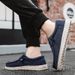 Brand Casual Fashion Denim Canvas Breathable Men Walking Flat Outdoor Large Size Light Men's Shoes Loafers_vogvips.com